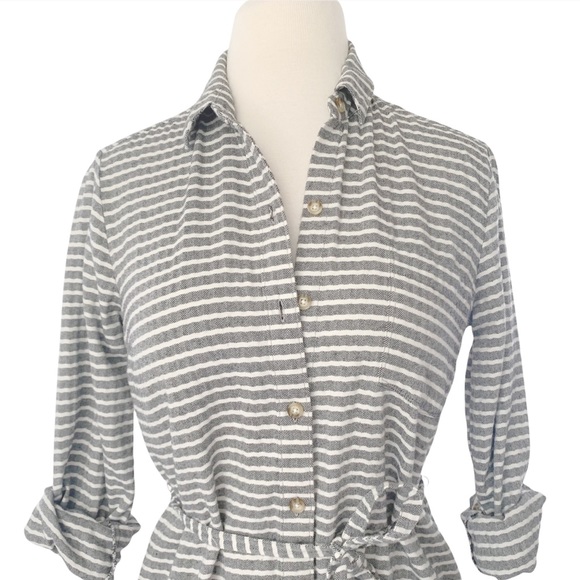 Abercrombie & Fitch stripe button dress size XSP - Picture 2 of 6
